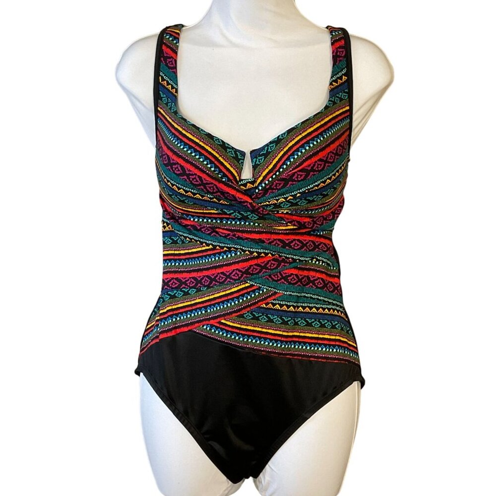 #0033 - Miraclesuit Raya De Sol Escape 1-Piece Swimsuit Tummy Control 14